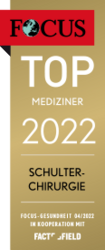 FOCUS TOP MEDIZINER 2022 - Schulterchirurgie