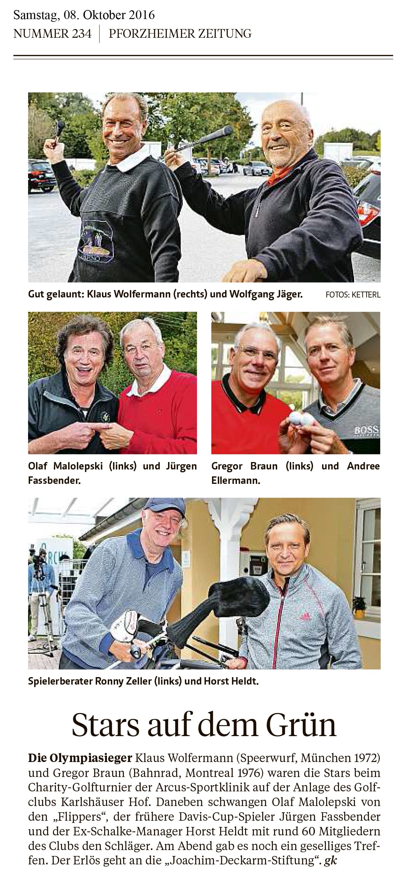 Charitiy Golfturnier PZ 08.10.2016