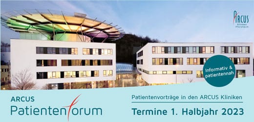 ARCUS Patientenforum – Terminübersicht 1. Halbjahr 2023